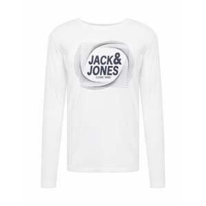 JACK & JONES Tričko 'LUCA'  námornícka modrá / čierna / biela