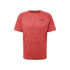UNDER ARMOUR Funkčné tričko  červená melírovaná / čierna