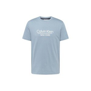 Calvin Klein Tričko  modrosivá / biela