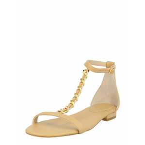 Lauren Ralph Lauren Remienkové sandále 'ELISE'  svetlohnedá / zlatá