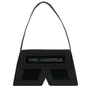 Karl Lagerfeld Kabelka na rameno  tmavosivá / čierna