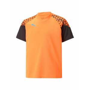 PUMA Funkčné tričko 'Individual Cup'  striebornosivá / oranžová / čierna