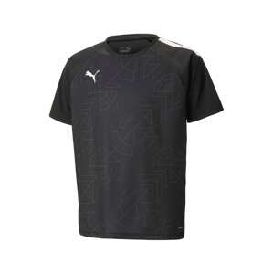 PUMA Funkčné tričko 'TeamLiga'  tmavosivá / čierna / biela