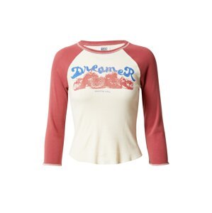 BDG Urban Outfitters Tričko  nebielená / modrá / červená