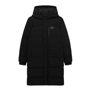 Pull&Bear Zimný kabát  čierna / biela