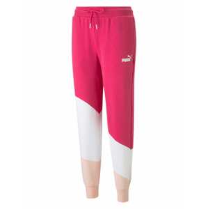 PUMA Športové nohavice  pitaya / pastelovo ružová / biela