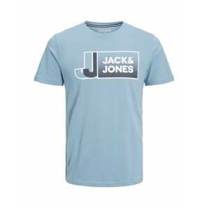 Jack & Jones Junior Tričko 'LOGAN'  sivá / svetlozelená / biela