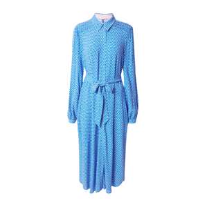 NÜMPH Košeľové šaty 'MADISON'  kráľovská modrá / ružová / biela