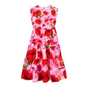 Desigual Letné šaty 'TULIP-LACROIX'  zelená / fialová / pastelovo fialová / červená