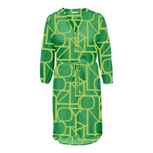ONLY Carmakoma Košeľové šaty  zelená / svetlozelená