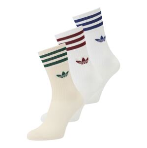 ADIDAS ORIGINALS Ponožky 'SOLID'  modrá / zelená / karmínovo červená / biela / biela ako vlna
