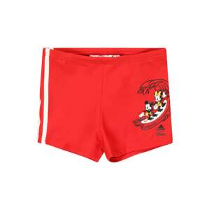 ADIDAS PERFORMANCE Športové plavky 'Disney Mickey Mouse Surf-Print '  červená / čierna / biela