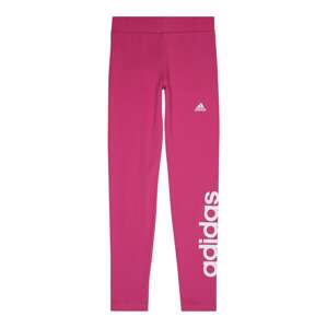 ADIDAS SPORTSWEAR Športové nohavice 'Essentials Linear Logo '  ružová / biela