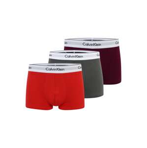 Calvin Klein Underwear Boxerky  dymovo šedá / farba lesného ovocia / oranžovo červená / biela