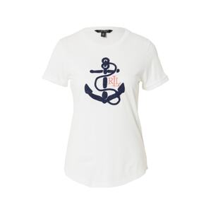 Lauren Ralph Lauren Tričko 'HAILLY'  námornícka modrá / broskyňová / biela