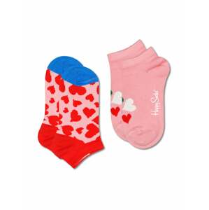 Happy Socks Ponožky  kráľovská modrá / svetloružová / červená / biela