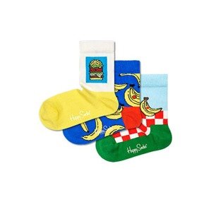 Happy Socks Ponožky 'Picnic'  modrá / svetložltá / zelená / svetločervená