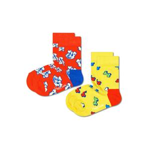 Happy Socks Ponožky  modrá / žltá / oranžová / biela