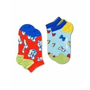 Happy Socks Ponožky  modrá / svetlomodrá / jablková / svetločervená