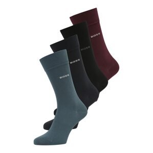 BOSS Black Ponožky  námornícka modrá / pastelovo modrá / tmavočervená / čierna