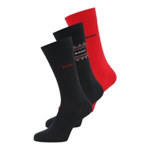 BOSS Black Ponožky  tmavomodrá / červená / biela