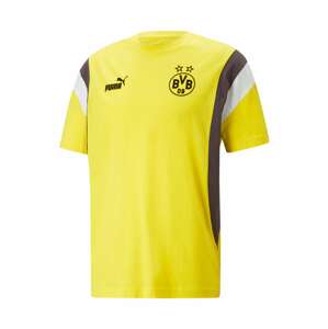PUMA Funkčné tričko  žltá / čierna / šedobiela