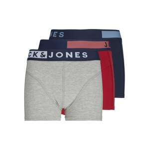 Jack & Jones Junior Nohavičky  námornícka modrá / sivá / červená / biela