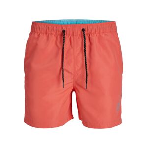 JACK & JONES Plavecké šortky 'Fiji'  svetlomodrá / koralová
