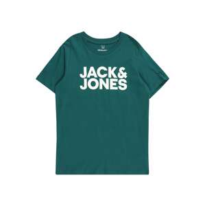 Jack & Jones Junior Tričko 'Ecorp'  zelená / biela