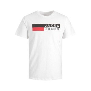 Jack & Jones Junior Tričko  tmavomodrá / ohnivo červená / biela