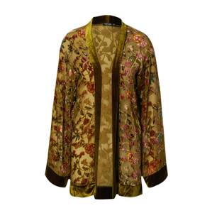 Nasty Gal Kimono  olivová / petrolejová / svetloružová / červená