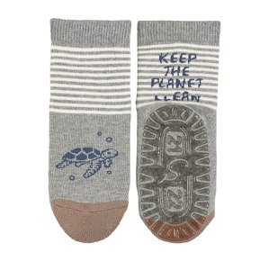STERNTALER Ponožky  námornícka modrá / sivá melírovaná / zelená / biela