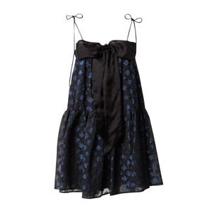 Custommade Kokteilové šaty 'Jindra'  modrá / čierna