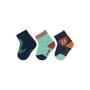STERNTALER Ponožky  námornícka modrá / hnedá / zelená / mätová