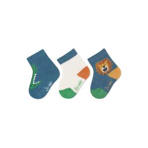 STERNTALER Ponožky  modrá / zelená / oranžová / biela