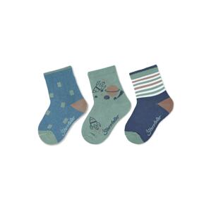 STERNTALER Ponožky  modrá / námornícka modrá / zelená / zmiešané farby