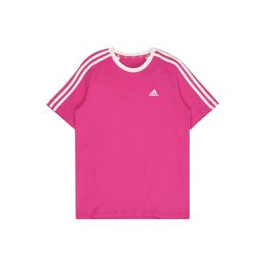 ADIDAS SPORTSWEAR Funkčné tričko 'Essentials 3-Stripes  Loose Fit friend'  ružová / biela