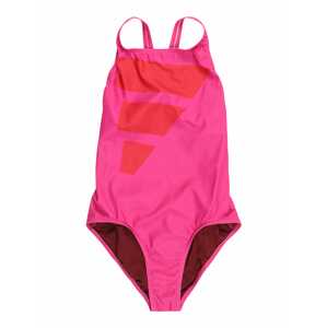 ADIDAS PERFORMANCE Športové plavky 'Big Bars Logo'  ružová / červená