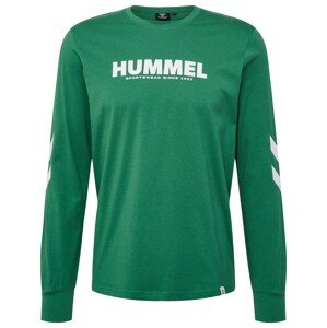 Hummel Funkčné tričko  trávovo zelená / biela