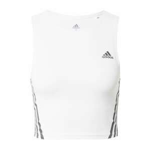 ADIDAS SPORTSWEAR Športový top 'Run Icons 3-Stripes Cooler '  čierna / biela