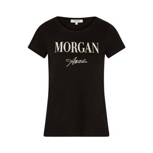 Morgan Tričko 'DATTI'  čierna / strieborná