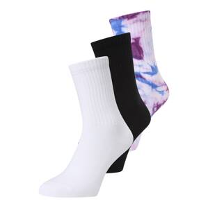 WEEKDAY Ponožky  modrá / purpurová / čierna / biela