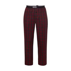 BOSS Black Pyžamové nohavice 'Easy'  červená / čierna / biela
