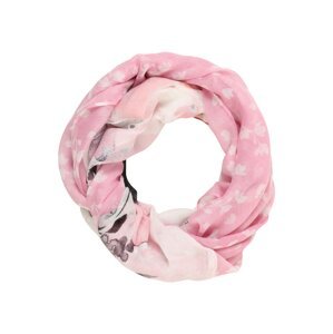 ESPRIT Kruhový šál  antracitová / ružová / pastelovo ružová / šedobiela
