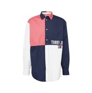 Tommy Jeans Košeľa  námornícka modrá / rosé / biela