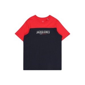 Jack & Jones Junior Tričko 'Dan'  červená / čierna / biela