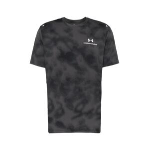 UNDER ARMOUR Funkčné tričko 'Rush Energy'  sivá / čierna / biela
