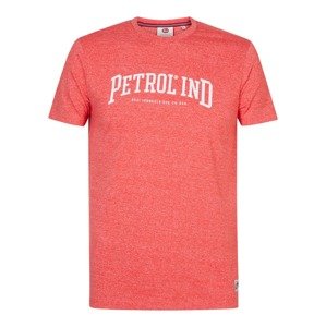Petrol Industries Tričko  červená melírovaná / biela
