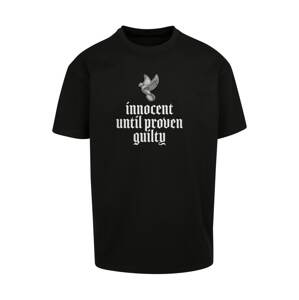 MT Upscale Tričko 'Justice'  sivá / čierna / biela