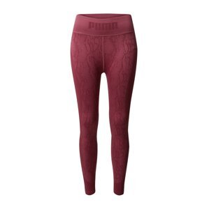 PUMA Športové nohavice  farba lesného ovocia / červeno-fialová